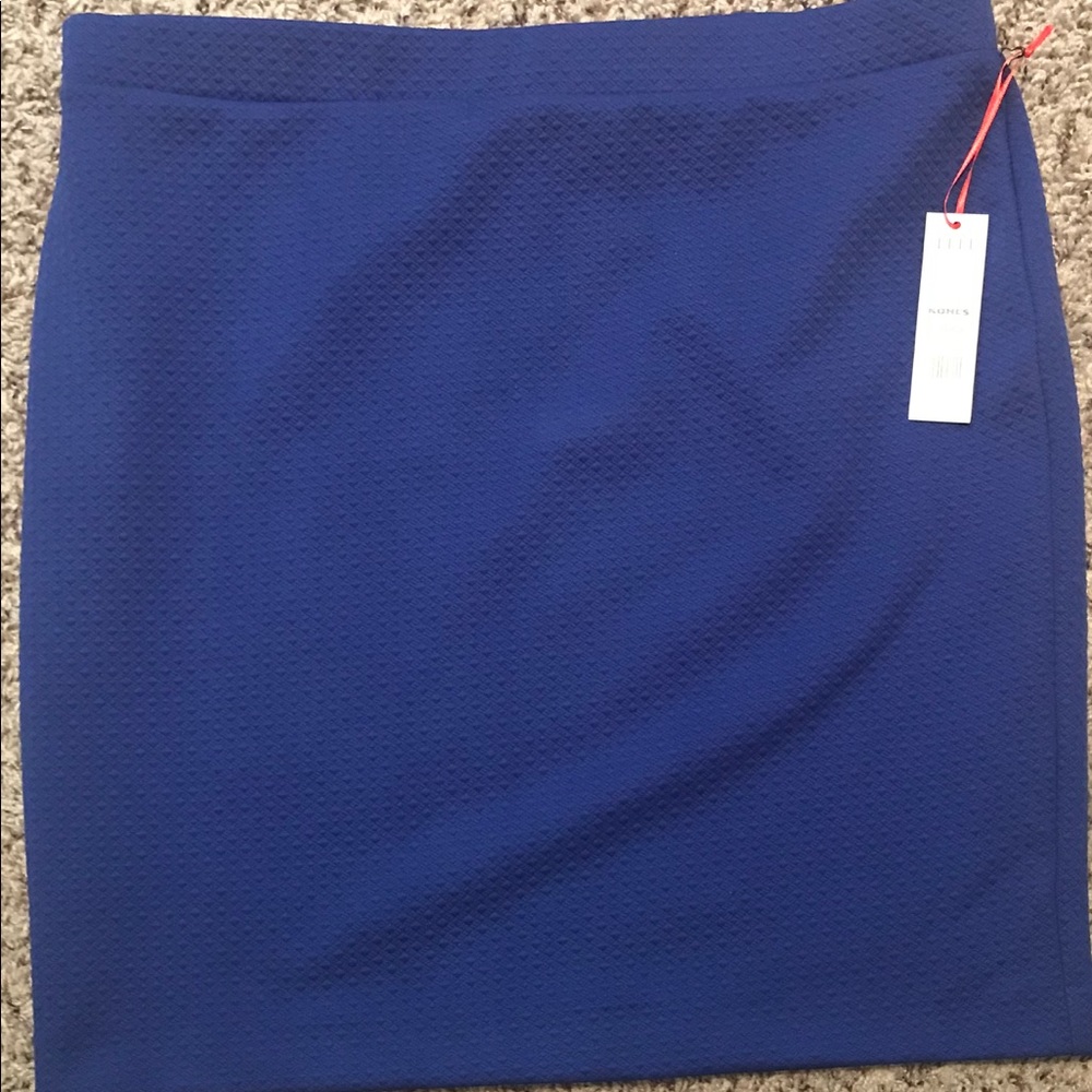 Royal blue skirt